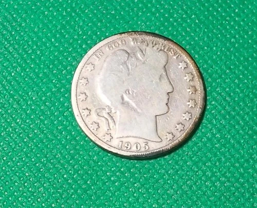 1905  (P) Barber Half Dollar - Good -See Picts # 1162