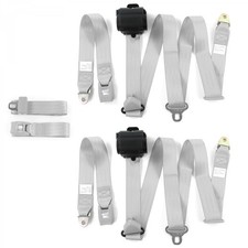 JP CJ/DJ 1953 - 1970 Standard 3pt G/G Retractable Bench Seat Belt Kit - 3 Belts 