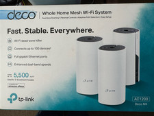 TP-LINK Whole Home Mesh WI-FI SYSTEM AC1200 DECO M4 / 3 PACK - BRAND NEW Sealed