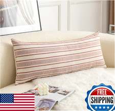 Cethom Boho Lumbar Pillow Cover 14x36 - Farmhouse Decorative Couch Pillowcase