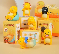 6Pcs Nailong Figures Blind Box Set, Funny Nailong Dino Collectible Figure Statue