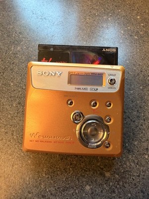 Sony Net MD Walkman MZ-N505 Gold G-Protection Portable MiniDisc