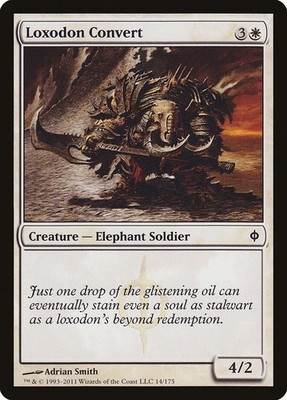LOXODON CONVERT X 4 E/X+ NEW PHYREXIA MAGIC THE GATHERING