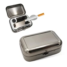 Yourkar Portable Ashtrays, Stainless Steel Carry-on Mini Ashtray with Windpro...