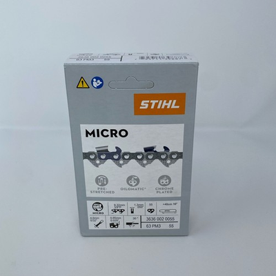 #ad STIHL 16quot; 61PMM3 Silver Chainsaw Chain 3 8P .043 55DL 3610 005 0055 $17.59