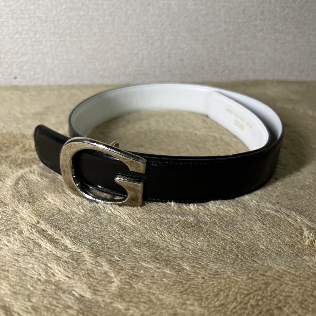 GUCCI Buckle Silver Hardware Leather Belt  DDU
