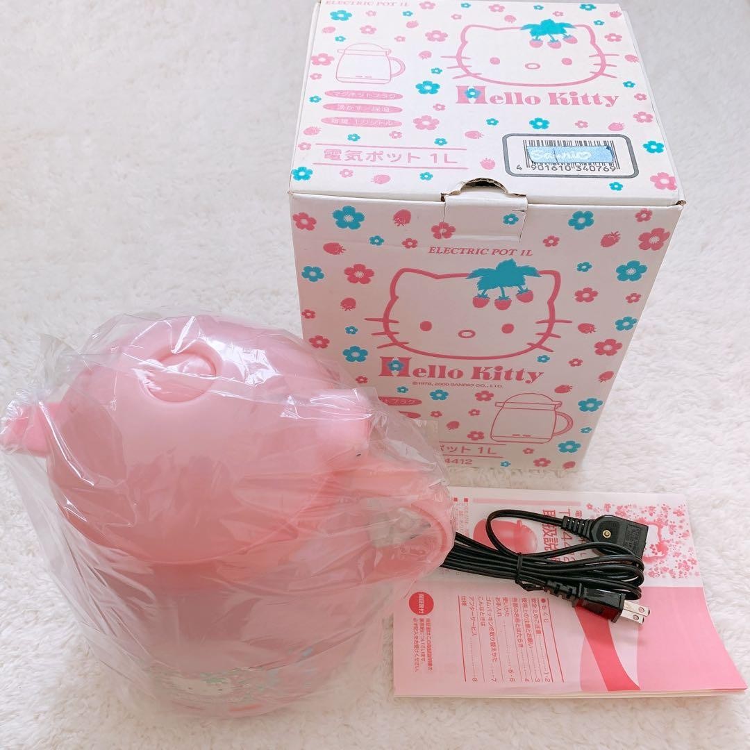 Sanrio Hello Kitty Strawberry Electric Kettle 1L Pink New Unused