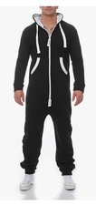 Posten 11 St&uuml;ck Jumpsuits Herren schwarz neu Baumwolle S M L XL TP20 Konvolut