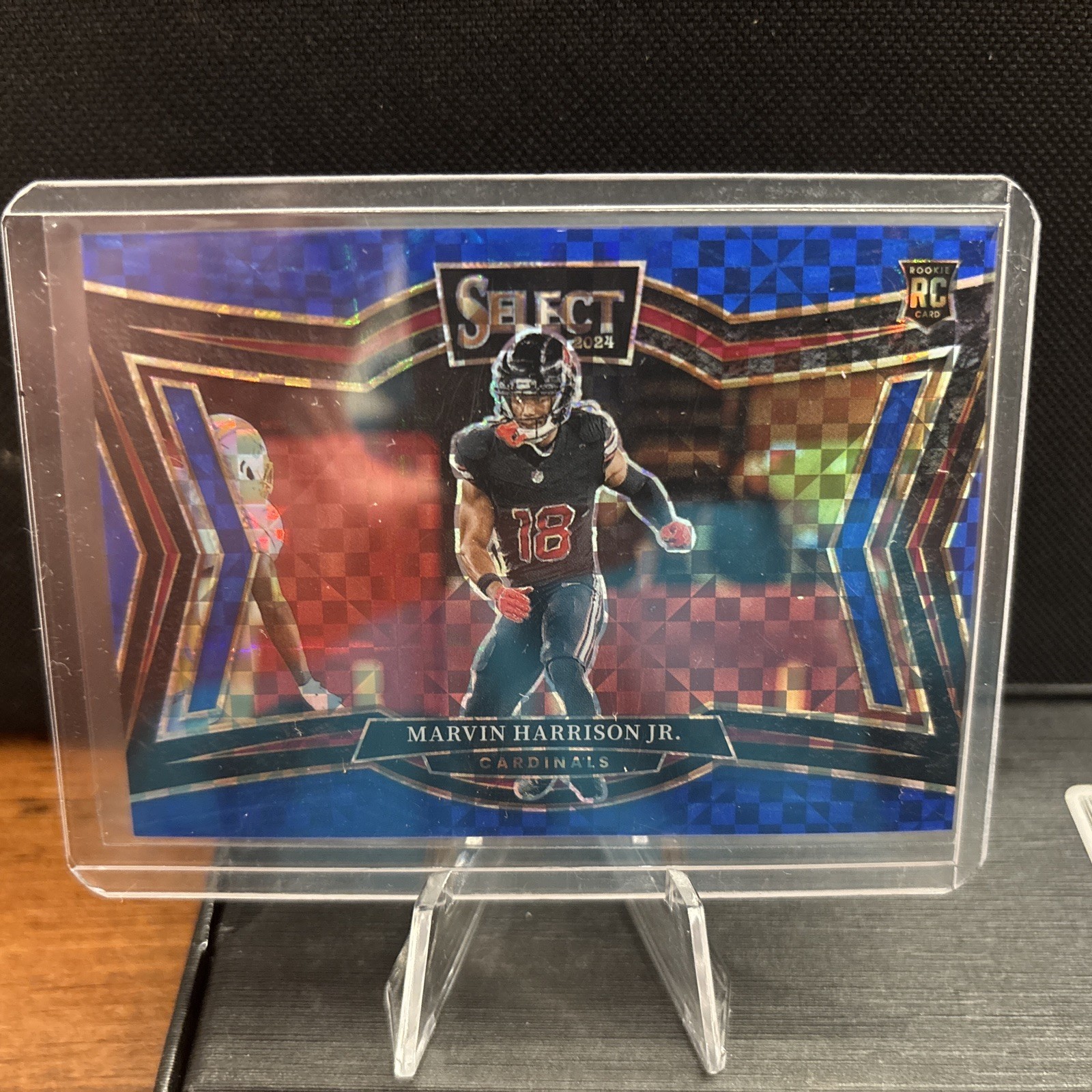 2024 Panini Select NFL Marvin Harrison Jr. Blue Field Level Prizm /75 Rookie RC