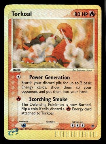Pokemon TCG EX Dragon #12/97 Torkoal Reverse LP