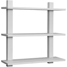 3-Tier Wall Mounted Shelves for Bathroom, Floating Wall Shelf, 23.62 In. W X 6 I