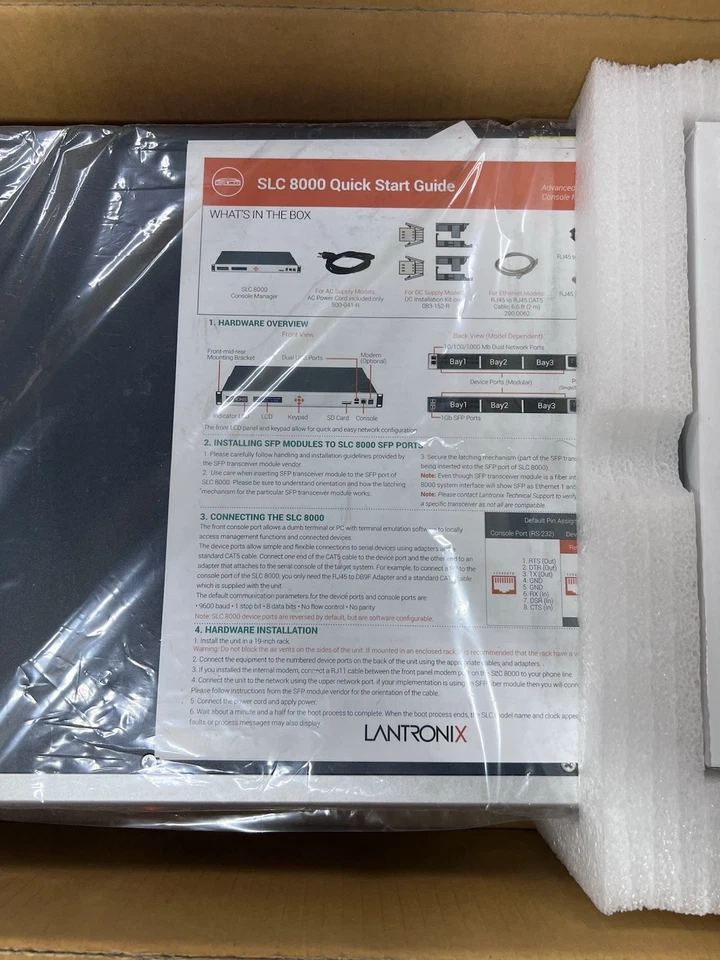NIB LANTRONIX SLC 8000 Advance Console Manager   SLC80322201S 32 Ports Rj-45 - Image 3 of 4