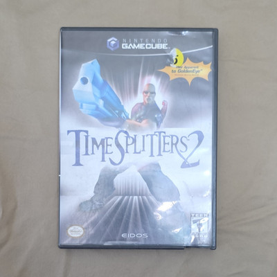 TimeSplitters 2 Nintendo GameCube Eidos Shooter with Case & Manual NTSC-U/C