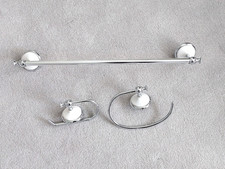 Bathroom Towel Rail, Towel Ring and Toilet Roll Holder -New  (Other)