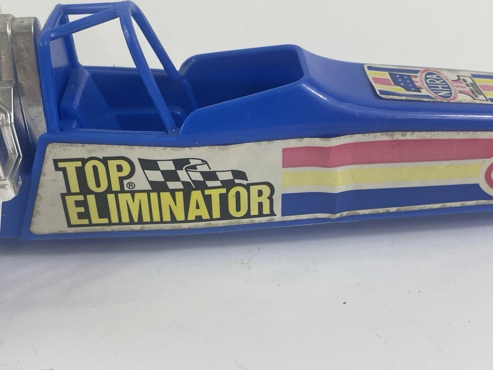 PLÁSTICOS PROCESADOS NHRA ELIMINADOR SUPERIOR MOTOR TRASERO DRAGSTER COCHE DE JUGUETE - EE. UU. Escaso Foto 4 de 4