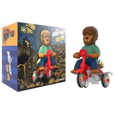 Super7 - Universal Monsters - Super Cycles - The Wolf Man (Brown w/ Red Trike)