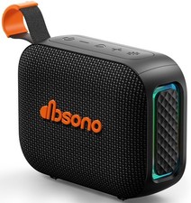 Portable Bluetooth Speaker IPX5 Waterproof HD Sound 24H Playtime TWS LED Light