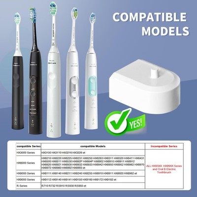 【YoH!!! 】 2-in-1 Wall Charger Base for Sonicare Electric Toothbrush HX