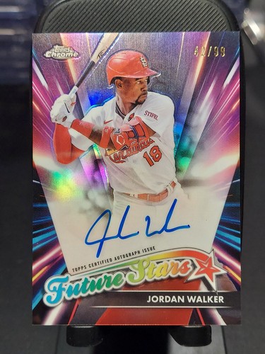 Jordan Walker #FSA-JW 2024 Topps Chrome Future Stars Autograph card