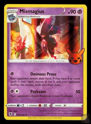 Mismagius 059/189 Pokemon Astral Radiance Near Mint Ligton