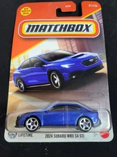 2025 Matchbox 31/125 2024 SUBARU WRX S4 STI Blue New Model Near Mint