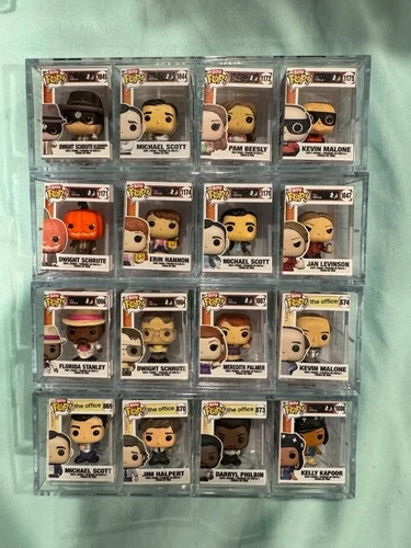 The Office Funko Bitty Pop COMPLETE SET of all 16 hyper rare mystery chase mini