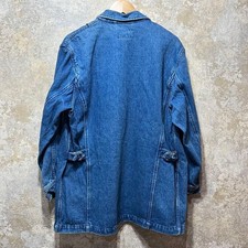 Ralph Lauren Polo Country 80s-90s Denim Jacket Vintage Blue Gold Button M Size