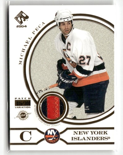 2003-04 Pacific Private Stock Reserve - Michael Peca #180 Patch Variation /300 - Afbeelding 1 van 2