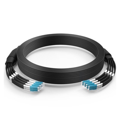 LC/UPC to LC/UPC Single Mode Fiber Patch Cable 9/125um, 12 Core 164ft/50m LC ...