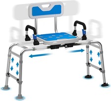 Heavy Duty Tub Transfer Bench Shower Chair 500 lb Capacity (S313)