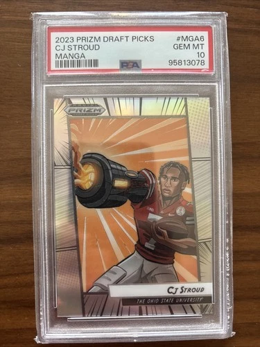 2023 Panini Prizm Draft Picks C.J. Stroud Manga MGA6 PSA 10