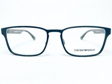 NEW Emporio Armani EA1063 3184 Men's Petroleum Rectangle Eyeglasses Frames 53/17