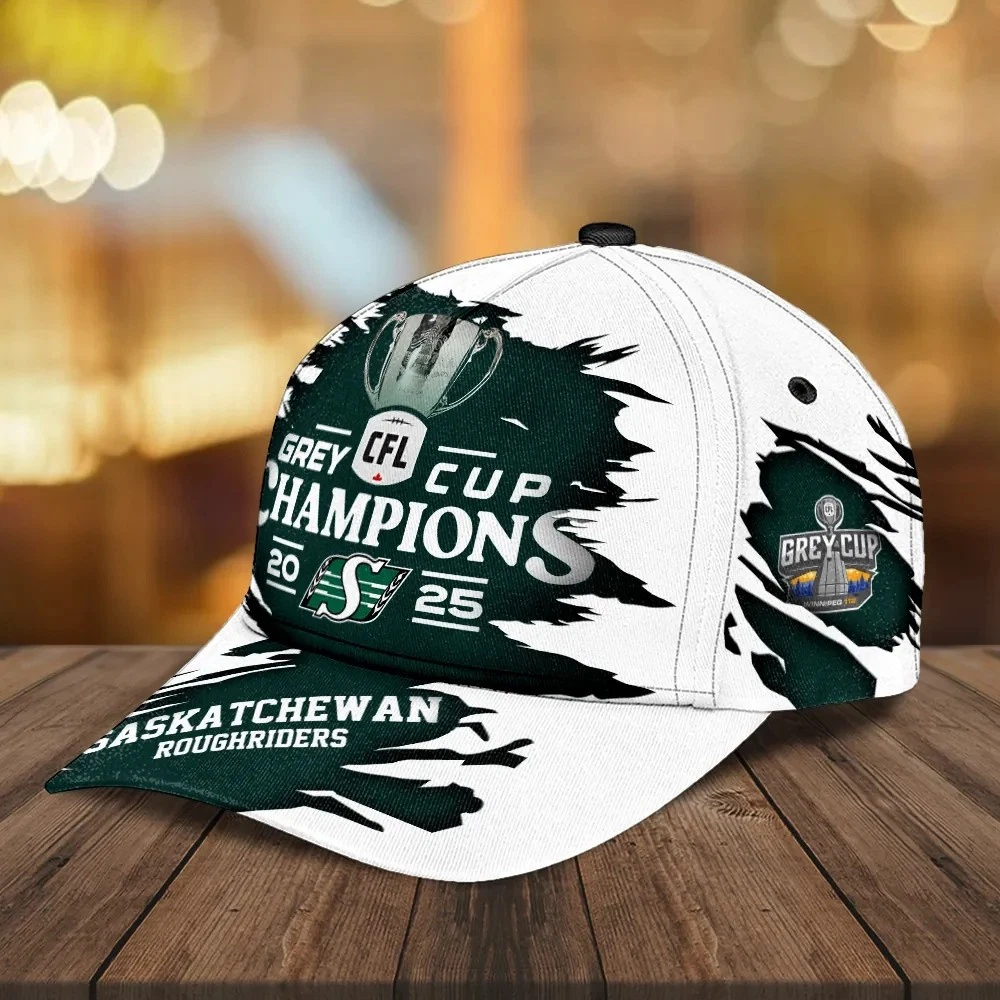 Saskatchewan Roughriders 2025 Grey Cup Champions Classic Cap