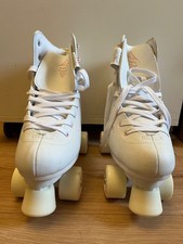 OXELO PATTINI A ROTELLE ARTISTICI STILE RETRÒ RS QUAD 100 BIANCO NEVE DECATHLON. UK5.5