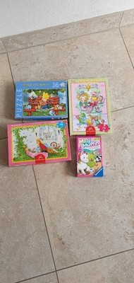 3x Puzzle Dornröschen Lillifee 1x Milly Muffin