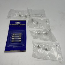 9 x 12v ac/dc Spare Light Bulbs for 1/12 Scale miniature Dolls House NEW