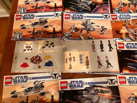LEGO Star Wars 2009 Instruction Manual Lot Clone Wars 7681 7669 8016 8014