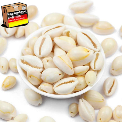400 Stück Muschelperlen zum Basteln für Schmuck Dekoration & DIY Collierlei