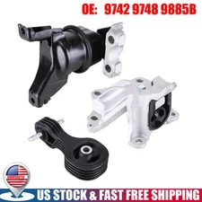 3PCS Engine Motor & Trans Mount Set for Honda Civic 1.8L 2012-2013 for Auto.