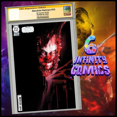 ABSOLUTE BATMAN #15 CGC 9.8 SS 🔥 CVR B SIGNED BY JOCK - CARD STOCK