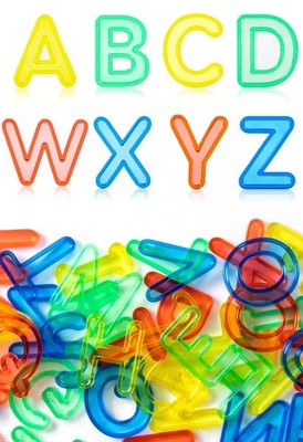 52 Pcs Translucent Capital Letters â   Plastic Alphabet Letters for Kids 
