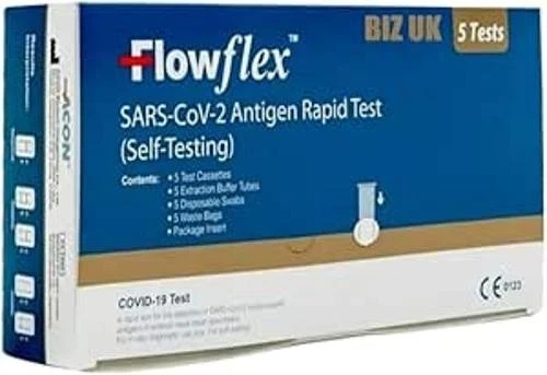 Flowflex Covid-19 Rapid Antigen Home Test Kit 5 Pack Exp 8/2026