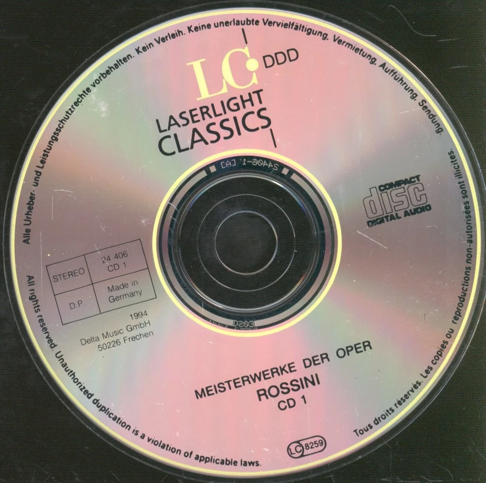 244061 Verschiedene Künstler Gioacchino Rossini - Meisterwerke Der Oper - La - Bild 3 von 3