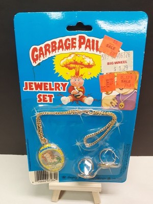 VTG GARBAGE PAIL KIDS Jewelry Set 1985 Imperial TOPPS BLASTED BILLY Ring SEALED
