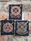 Royal Life Savings Society WW2 Civil Defence Vintage Patches x3 Lifeguard Corps
