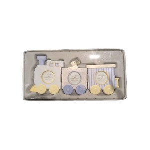 Choo-Choo Train Frame, Holds Three 2"x2" Photos - Resin