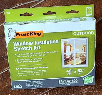 Frost King Window Outdoor Insulation Stretch Kit 42'' Wide x 62'' Tall #V93