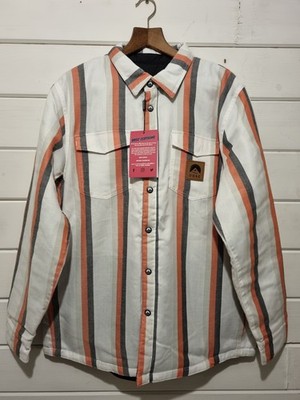 OOSC Fresh Pow Reversible Mid Layer White/Red/ Black/Grey Men's Jacket Size XL