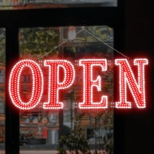 Led Open Signs for Business 30x10in Big Open Sign Led w/Remote Control Window...