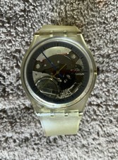 VINTAGE 1980?s SWATCH WATCH CLEAR FACE